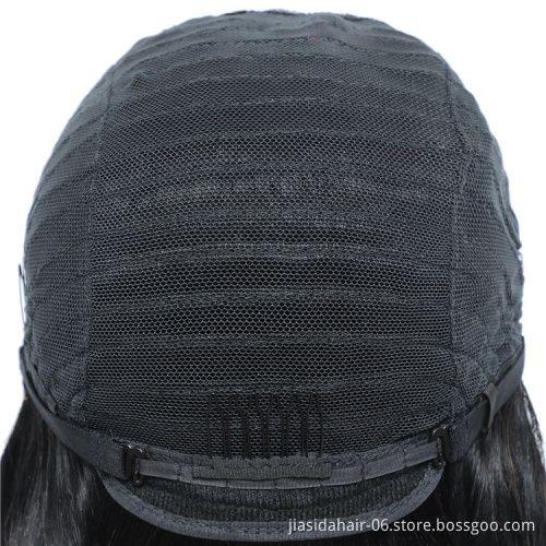 Wholesale Highlight U Part 2x4 Hd Lace Frontal Straight Long Brazilian Peruvian Wigs Lace Front Virgin Human Hair